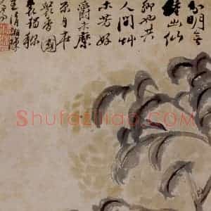 1694年 石涛《花卉12开》国画花鸟作品图片赏析