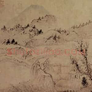 1695年 石涛《山水册8开》国画山水作品图片赏析