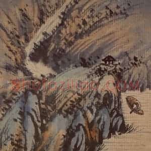 1697年 石涛《山水册12开》国画山水作品图片赏析