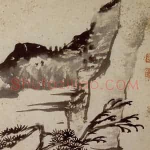1698年 石涛《山水册》国画山水作品图片赏析