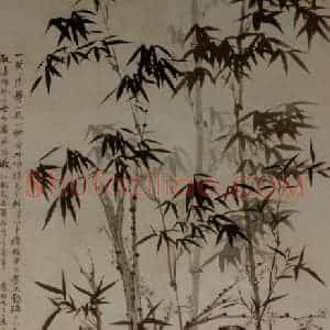 1679年 石涛《竹石梅兰图》国画综合作品图片赏析