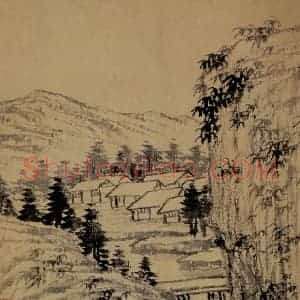 明末清初 石涛《山水册》国画山水作品图片赏析