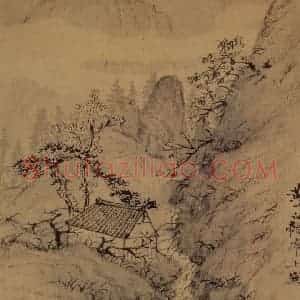 1667年 石涛《山水图册15开》国画综合作品图片赏析