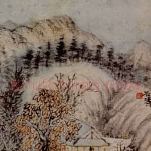 1693年 石涛《书画合璧》国画综合作品图片赏析