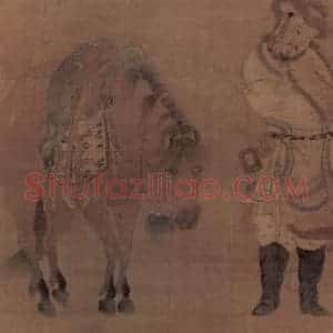 北宋 赵伯骕《番骑猎归图》国画人物作品图片赏析