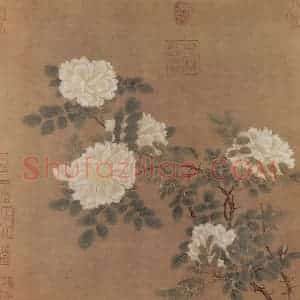 南宋 马远《白蔷薇图》国画花鸟作品图片赏析