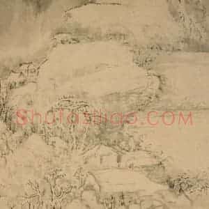 清代 髡残《山水册》国画山水作品图片赏析