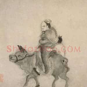 清代 石涛《睡牛图卷》国画人物作品图片赏析