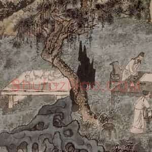 清代 石涛《西园雅图集图卷》国画人物作品图片赏析