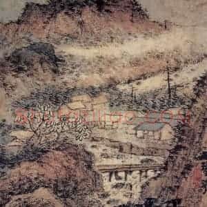 清代 石涛《书画册》国画山水作品图片赏析