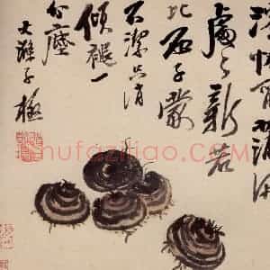 清代 石涛《蔬果册》国画花鸟作品图片赏析