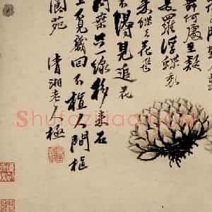 清代 石涛《蔬果册》国画花鸟作品图片赏析