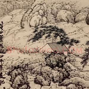 清代 石涛《山水册》国画山水作品图片赏析