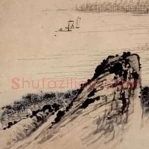 清代 石涛《山水册》国画山水作品图片赏析