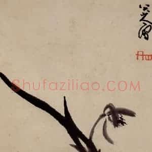 清代 朱耷《书画册》国画花鸟作品图片赏析