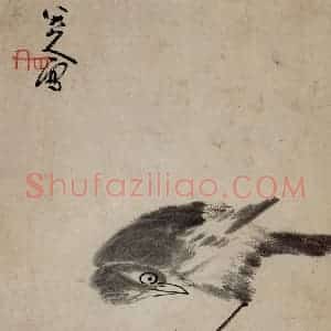 清代 朱耷《书画册》国画花鸟作品图片赏析