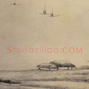 清代 龚贤《山水册》国画山水作品图片赏析