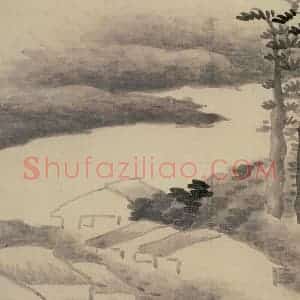 清代 龚贤《山水册》国画山水作品图片赏析