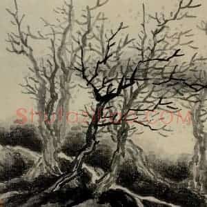 清代 龚贤《山水册》国画山水作品图片赏析