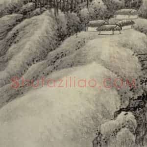清代 龚贤《山水册》国画山水作品图片赏析