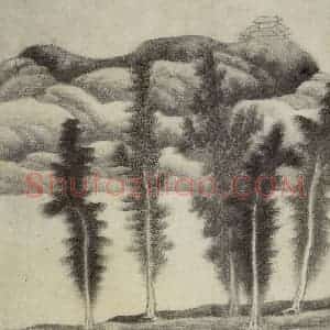 清代 龚贤《山水册》国画山水作品图片赏析