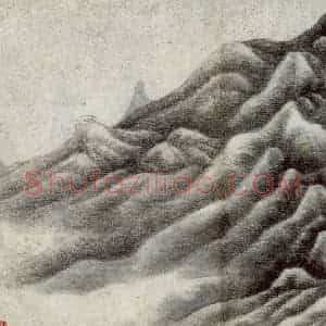 清代 龚贤《山水册》国画山水作品图片赏析