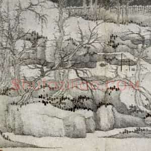 清代 龚贤《山水册》国画山水作品图片赏析