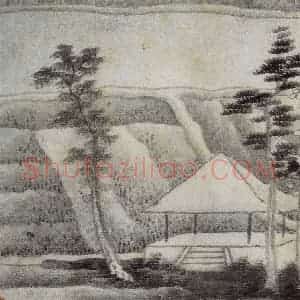 清代 龚贤《山水册》国画山水作品图片赏析