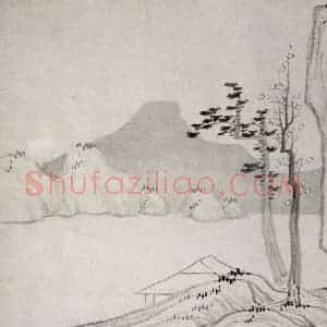 清代 龚贤《山水册》国画山水作品图片赏析
