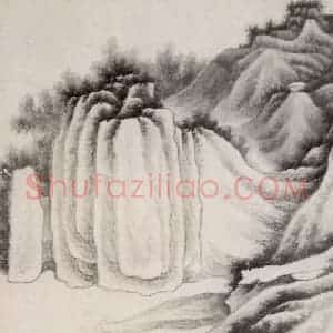 清代 龚贤《山水册》国画山水作品图片赏析