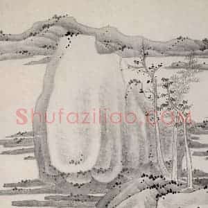 清代 龚贤《山水册》国画山水作品图片赏析