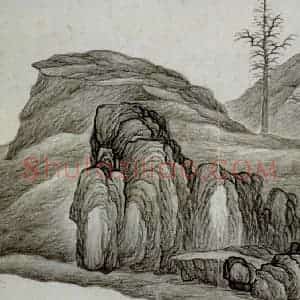 清代 龚贤《自藏山水册》国画山水作品图片赏析