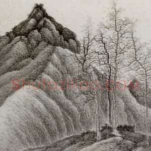 清代 龚贤《自藏山水册》国画山水作品图片赏析
