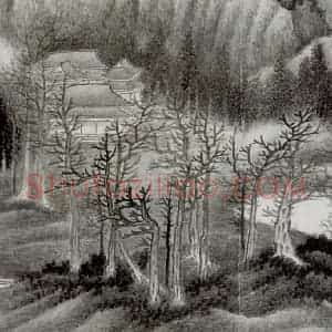 清代 龚贤《自藏山水册》国画山水作品图片赏析