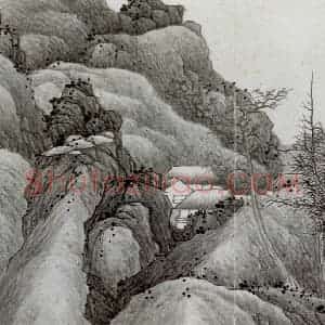 清代 龚贤《自藏山水册》国画山水作品图片赏析
