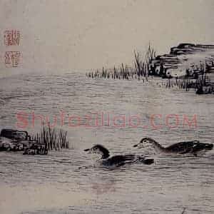 清代 张穆《禽鸟骏马图册》国画花鸟作品图片赏析