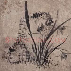 清代 张穆《籣花图斗方》国画花鸟作品图片赏析