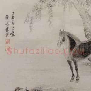 清代 张穆《郑邑侯思诗书画册》国画花鸟作品图片赏析