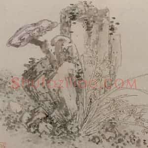 清代 张穆《郑邑侯思诗书画册》国画花鸟作品图片赏析