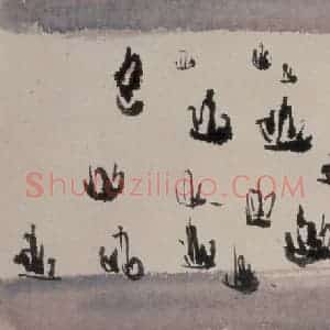 清代 黄般若《香江野趣图册》国画山水作品图片赏析