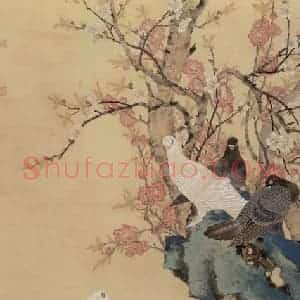 清代 邓白《和平之春图轴》国画花鸟作品图片赏析