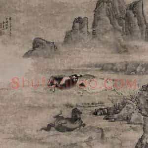 清代 张穆《八骏图轴》国画花鸟作品图片赏析