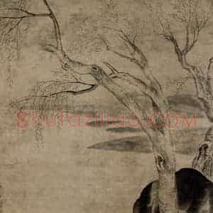 清代 张穆《双马图轴》国画花鸟作品图片赏析