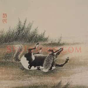 清代 张穆《马图册》国画花鸟作品图片赏析