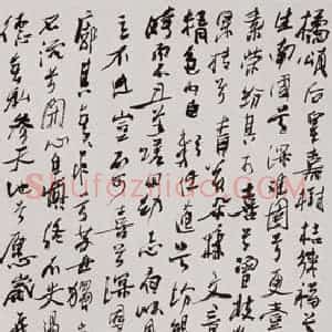 1995年 冯今松《橘颂》国画花鸟作品图片赏析