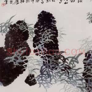 2005年 冯今松《绿韵》国画花鸟作品图片赏析