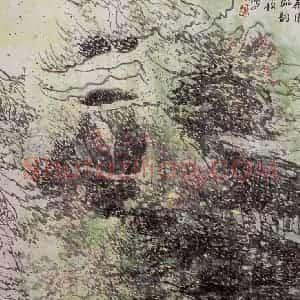 1987年 冯今松《岁月留韵》国画山水作品图片赏析