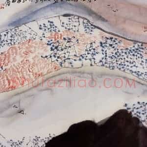 1998年 冯今松《二月江南绿有蓝》国画山水作品图片赏析