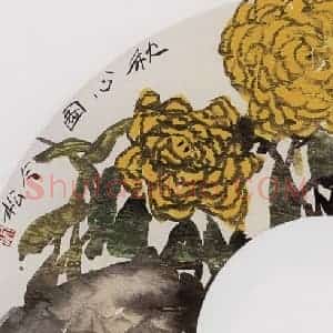 1987年 冯今松《秋心图》国画花鸟作品图片赏析