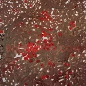 1995年 冯今松《挂珠》国画花鸟作品图片赏析